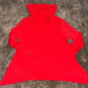 Adyson Parker Red Cowl Neck Blouse